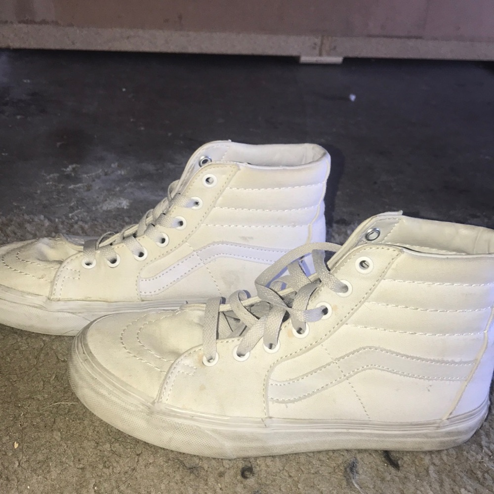 White Hightop Vans